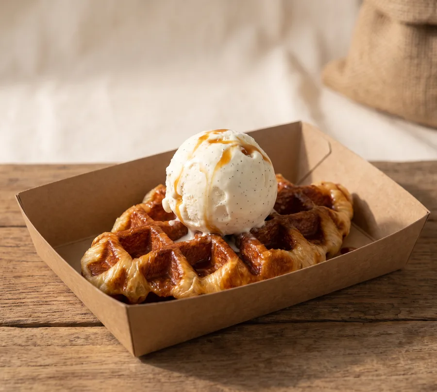 Croffle L'Original, glace vanille